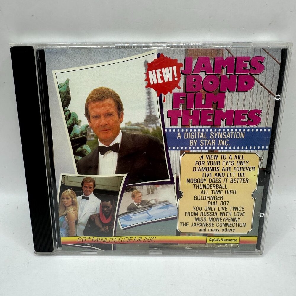 James Bond Film Themes CD By Star Inc. Digitally Remastered Stereo